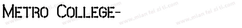 Metro College字体转换